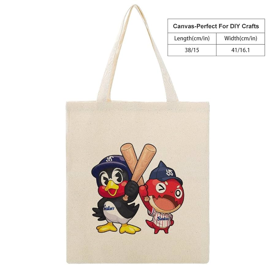 きゃめるさん　　ヤクルトスワローズ　つば九郎　トートバック2種類新品 新作のつば九郎グッズが入りました❗️／アパレルやバックなど